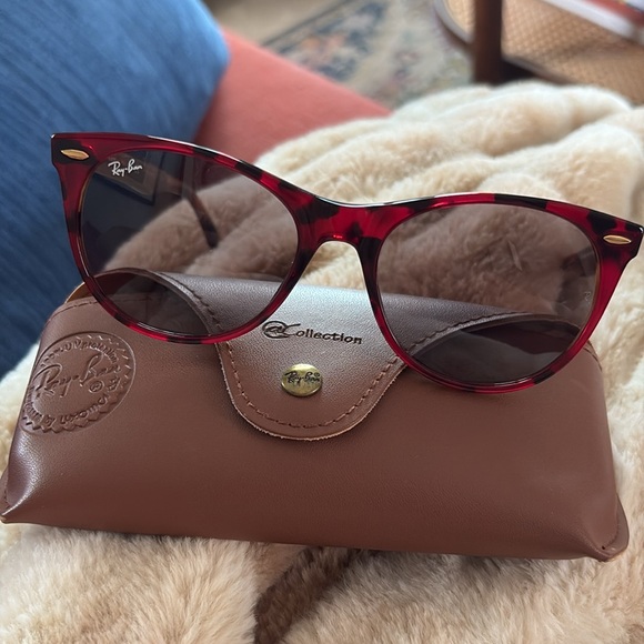 Ray-Ban Tortoise Red Sunglasses - Picture 1 of 9